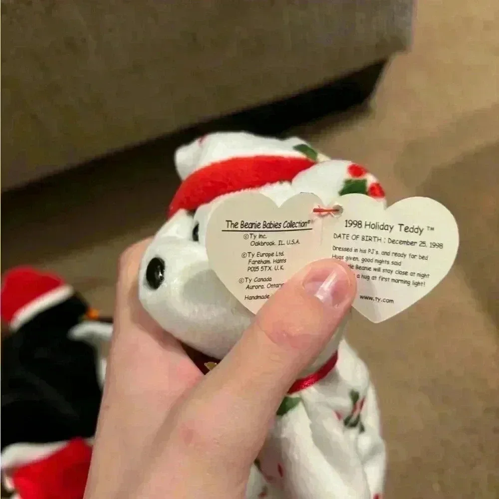Christmas Beanie Babies Lot Of 5